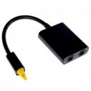    - Optical Spliter 1 In 2 Out Dual Port Toslink Digital Optical Fiber Audio Cable Splitter Adapter