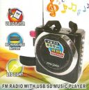   mini  FM RADIO / MP3 / USB / SD CARD Mipo MP-063U P.M.P.O 800w