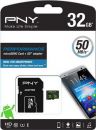 PNY SDU32GPER50-EF 32GB   microSDHC, UHS-I U1 32GB  Android,   SD