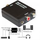   optical     RCA  Stereo Jack     - Digital Optical Coaxial Toslink to Analog RCA Audio Converter Adapter+USB Cable - Optical TV to RCA and Stereo Jack Outpu